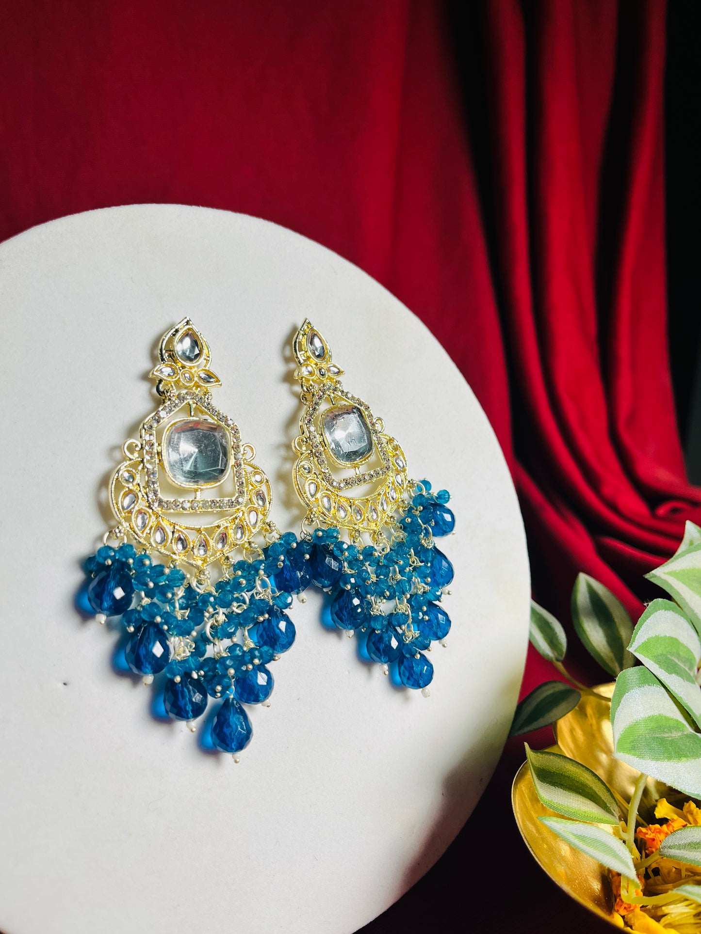 Parineeta Blue Danglers