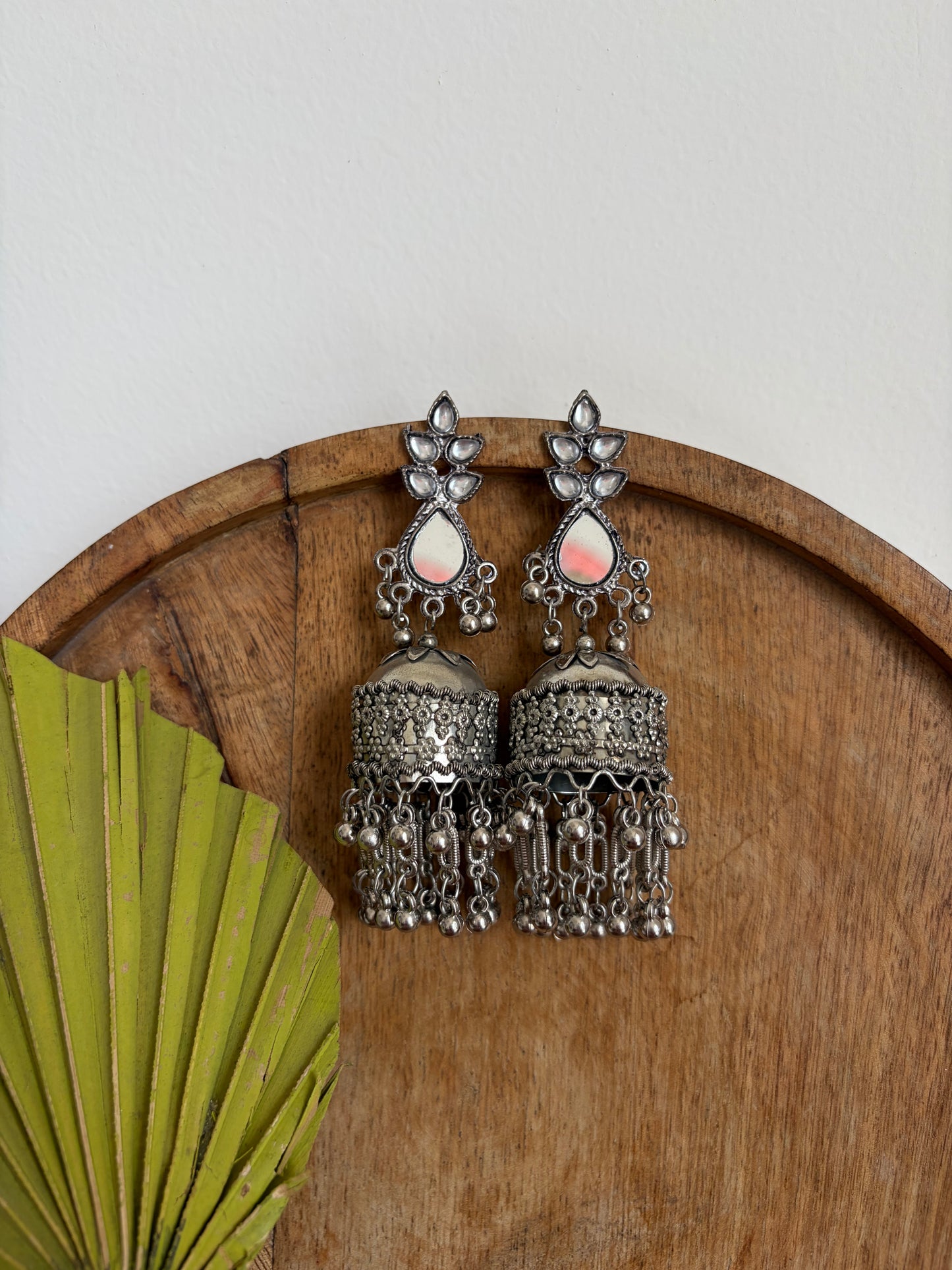 Pranali Mirror Jhumka