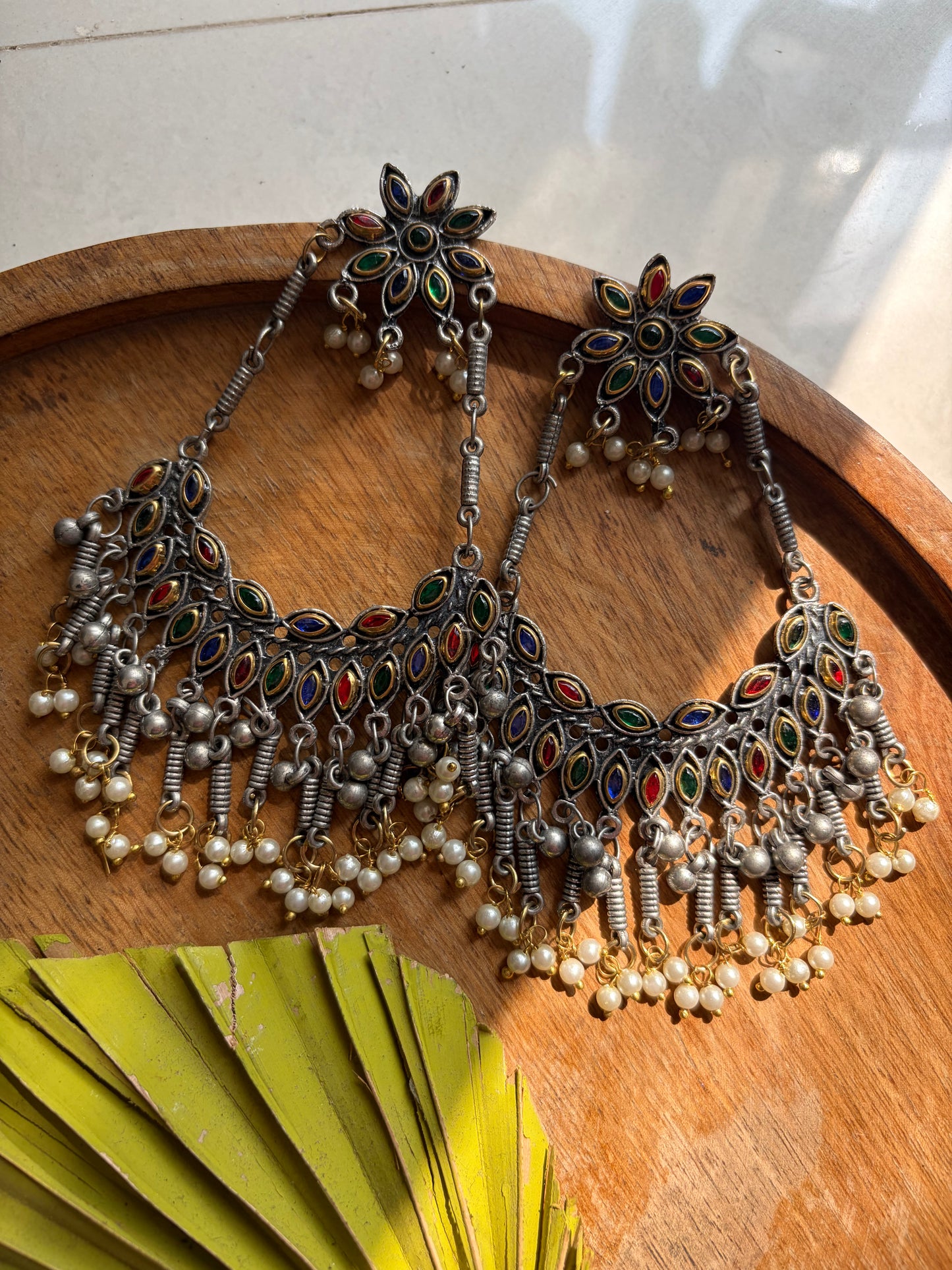 Srijoni Multicolor Chandbali