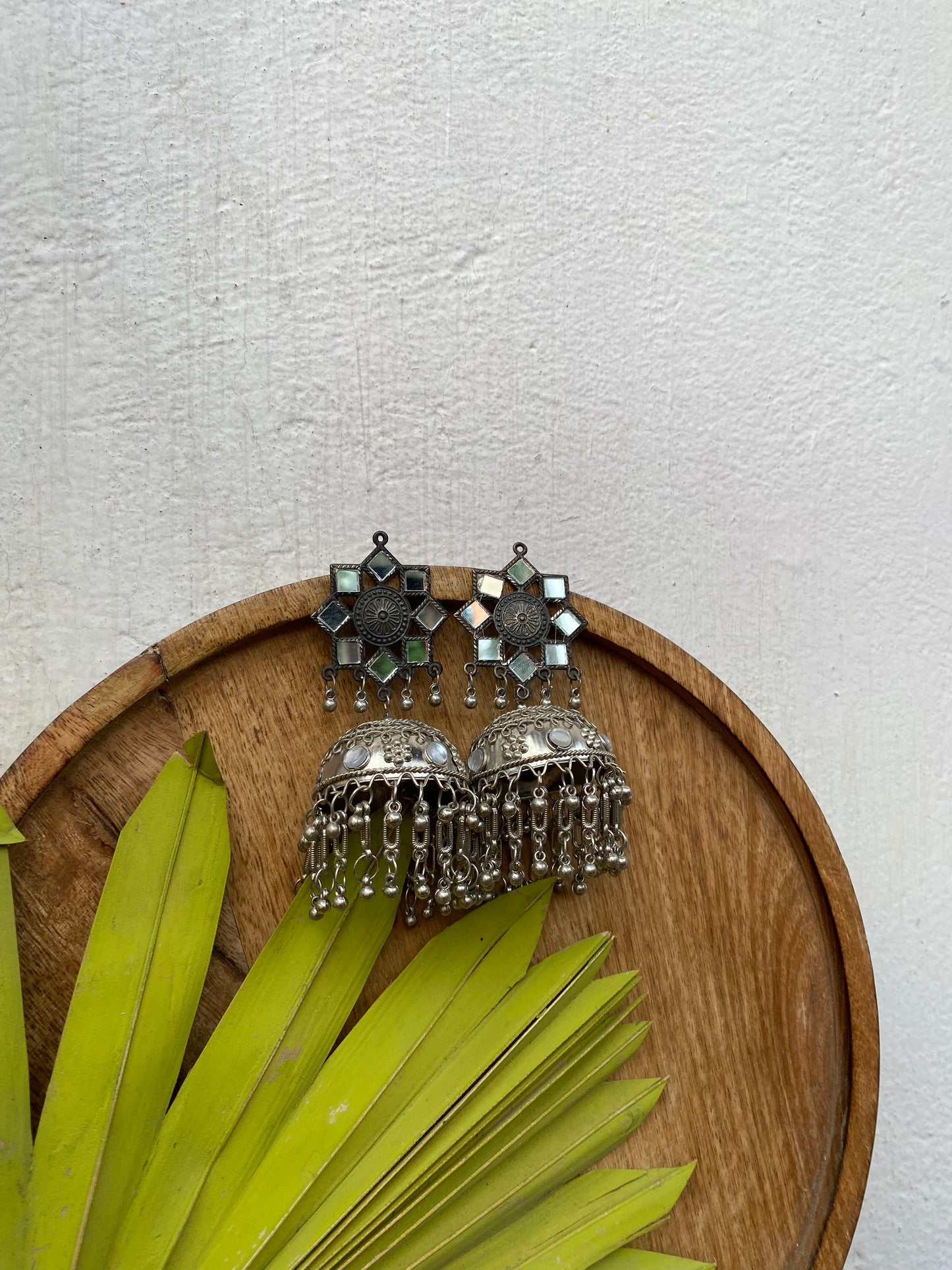 Katha Mirror Jhumkas