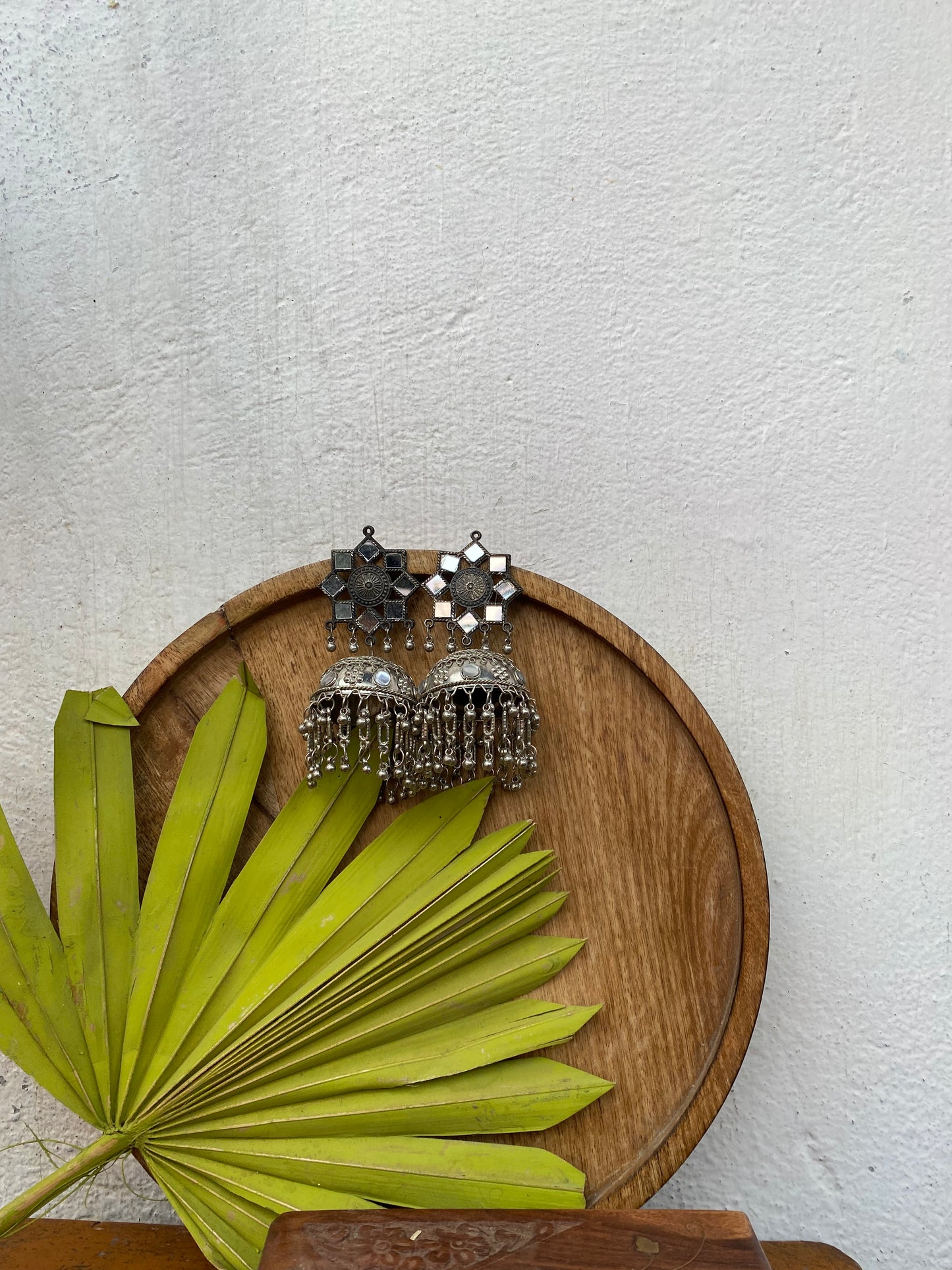 Katha Mirror Jhumkas