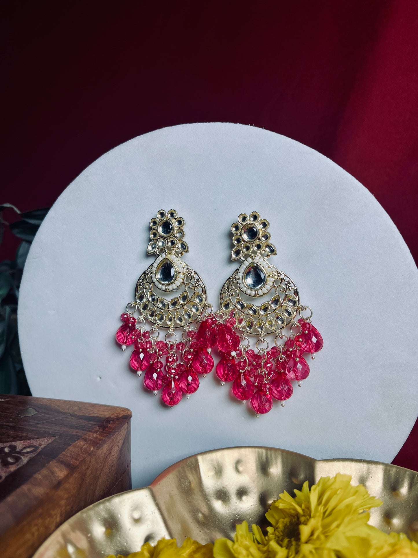 Heeriye floral danglers