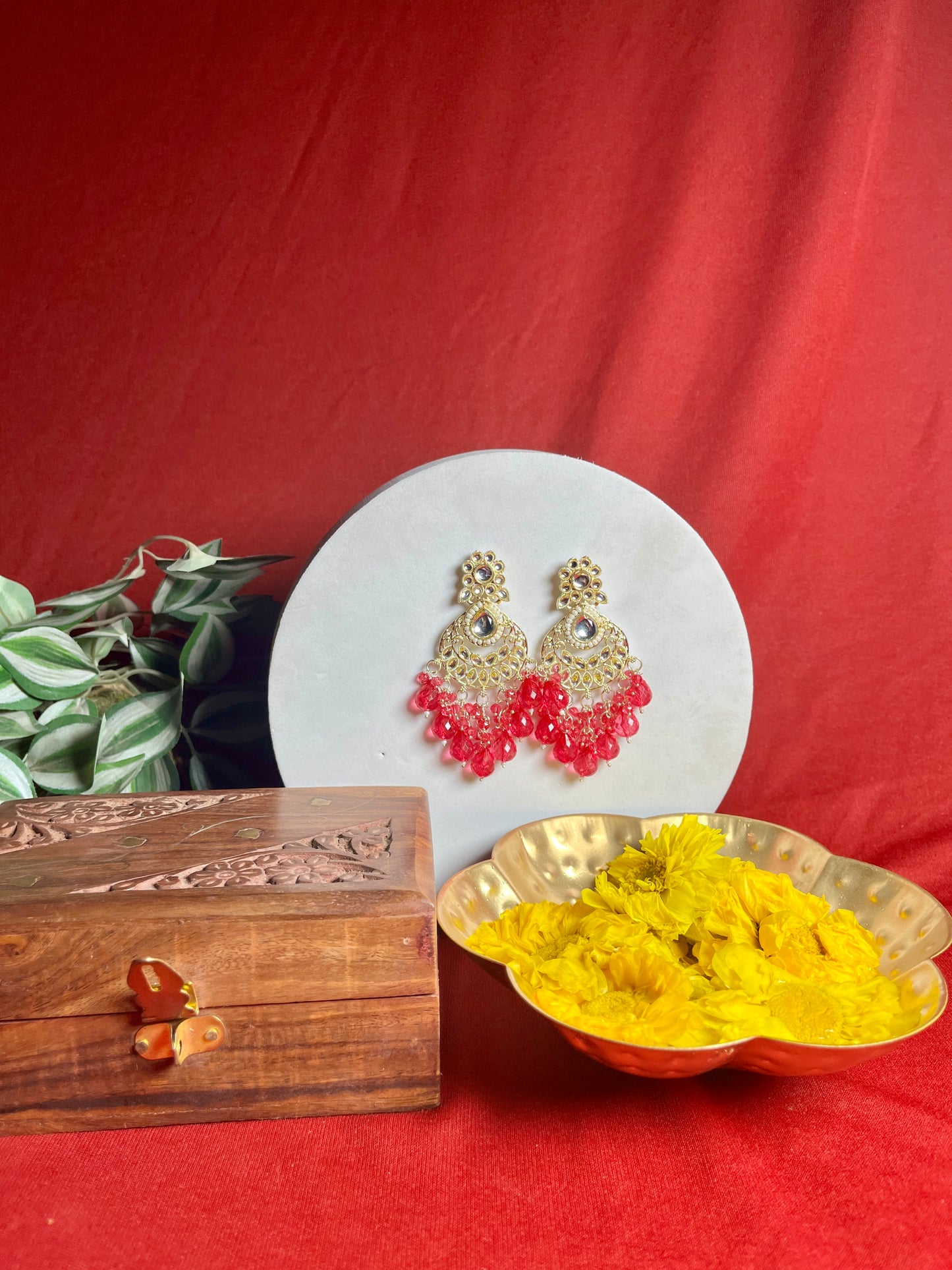 Heeriye floral danglers