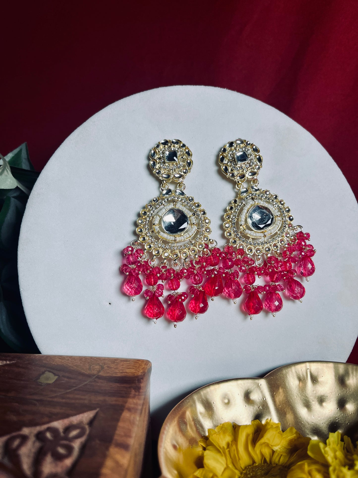 Jiya floral danglers