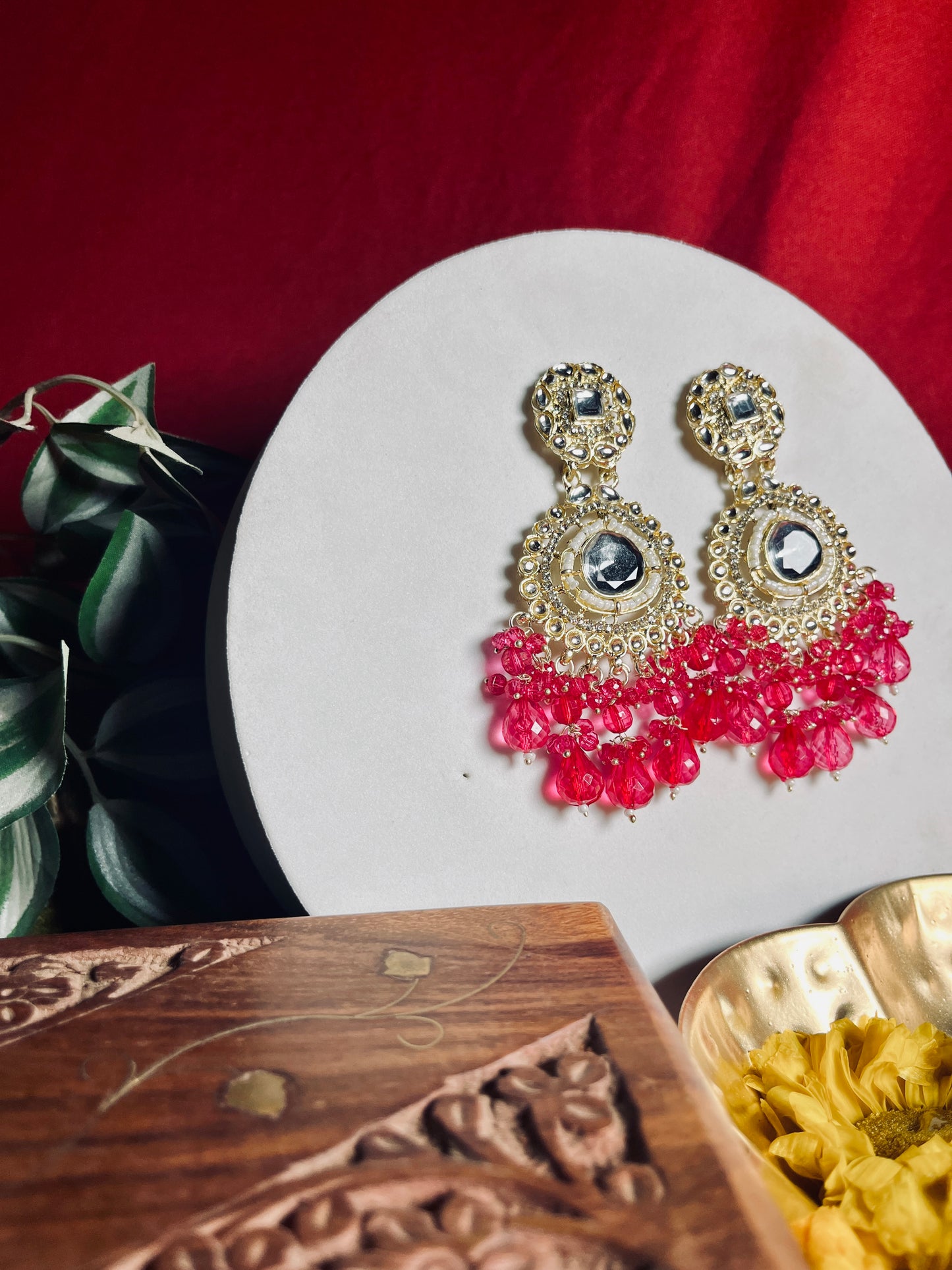 Jiya floral danglers