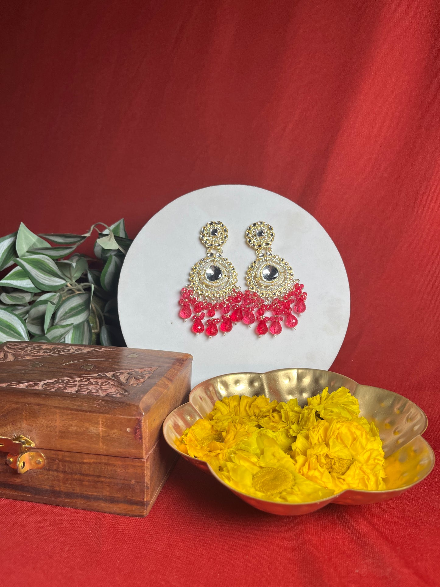 Jiya floral danglers