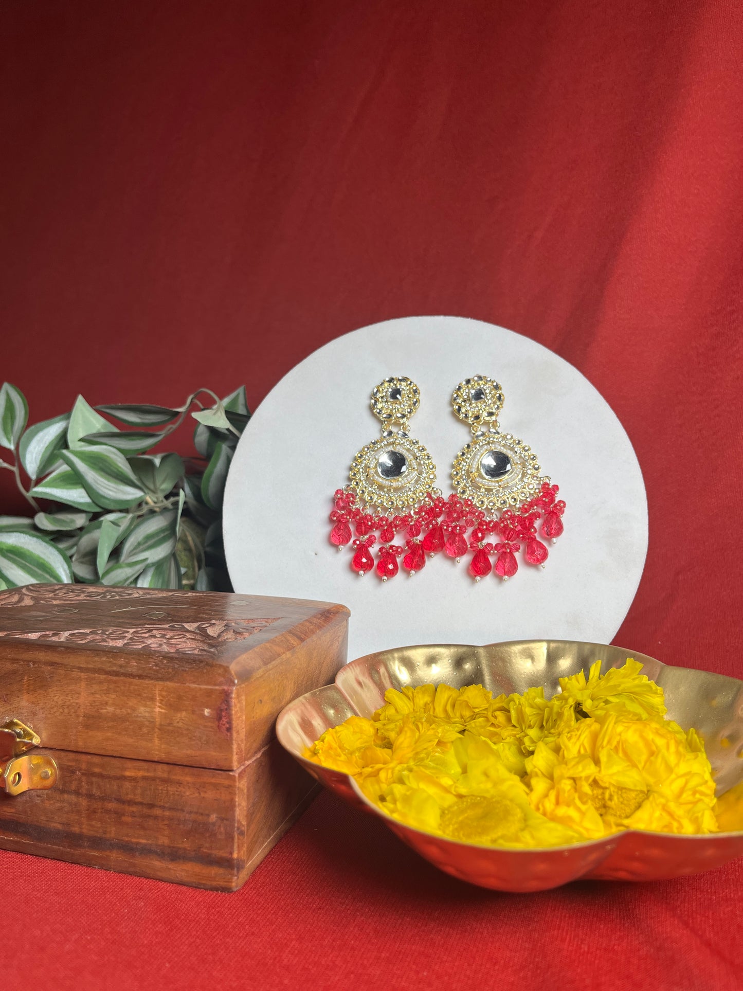 Jiya floral danglers
