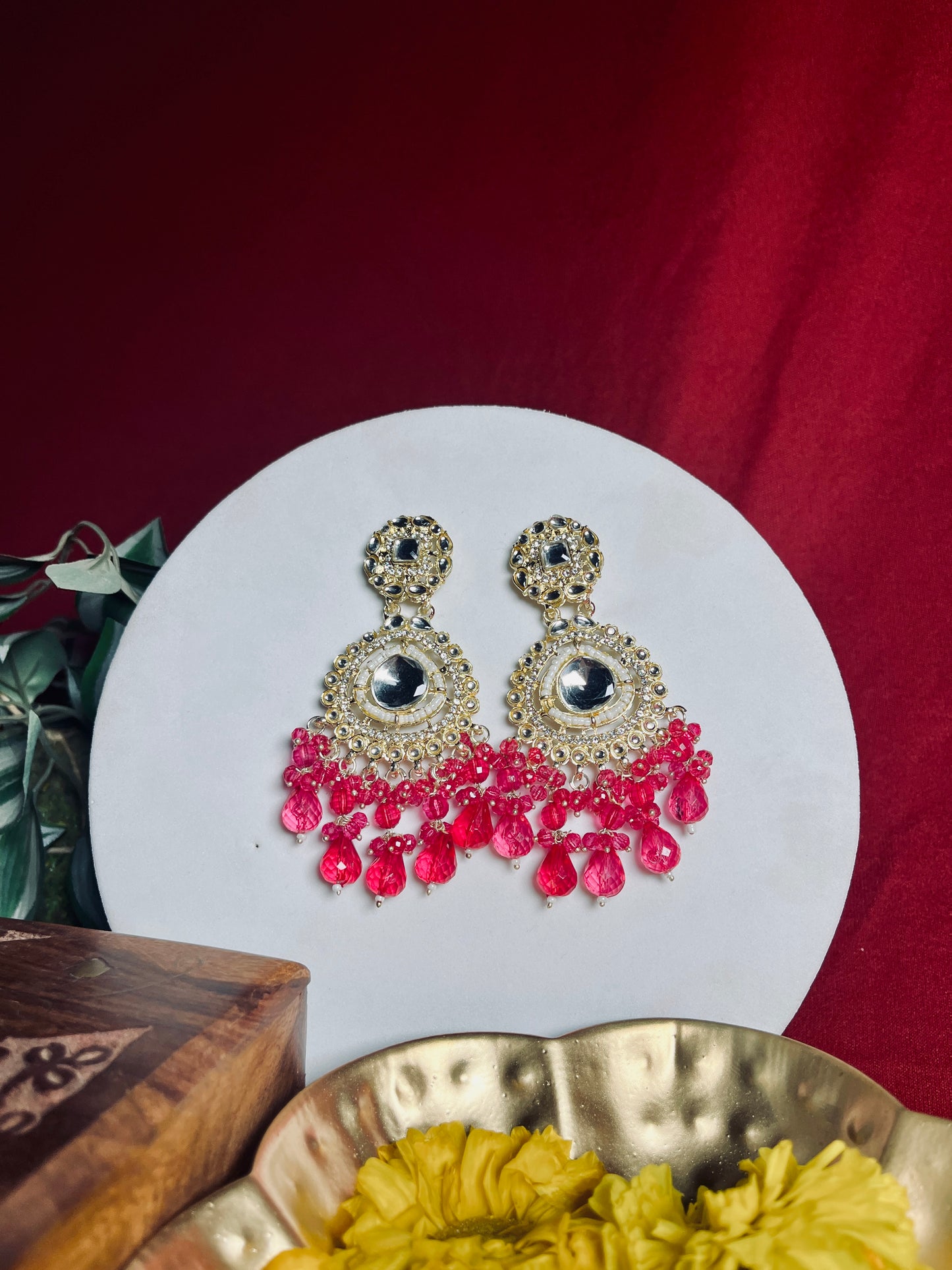 Jiya floral danglers