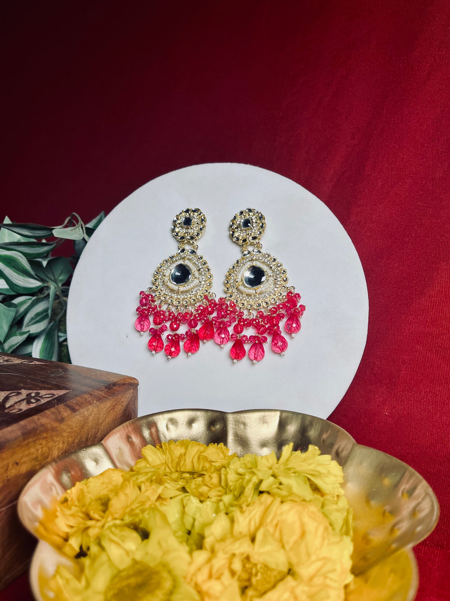 Jiya floral danglers