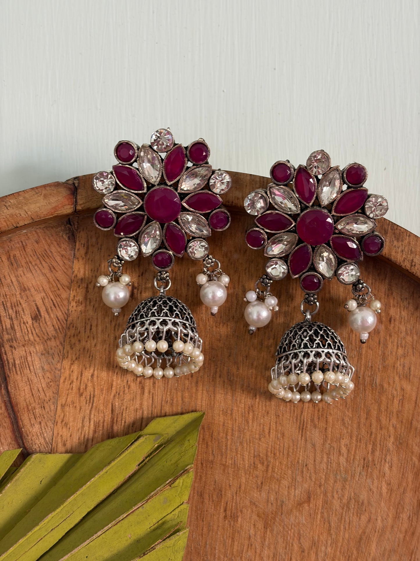 Anushka Stone Jhumkas