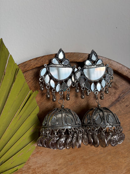 Samiksha Mirror Jhumka