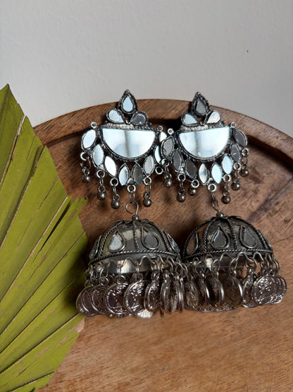 Samiksha Mirror Jhumka