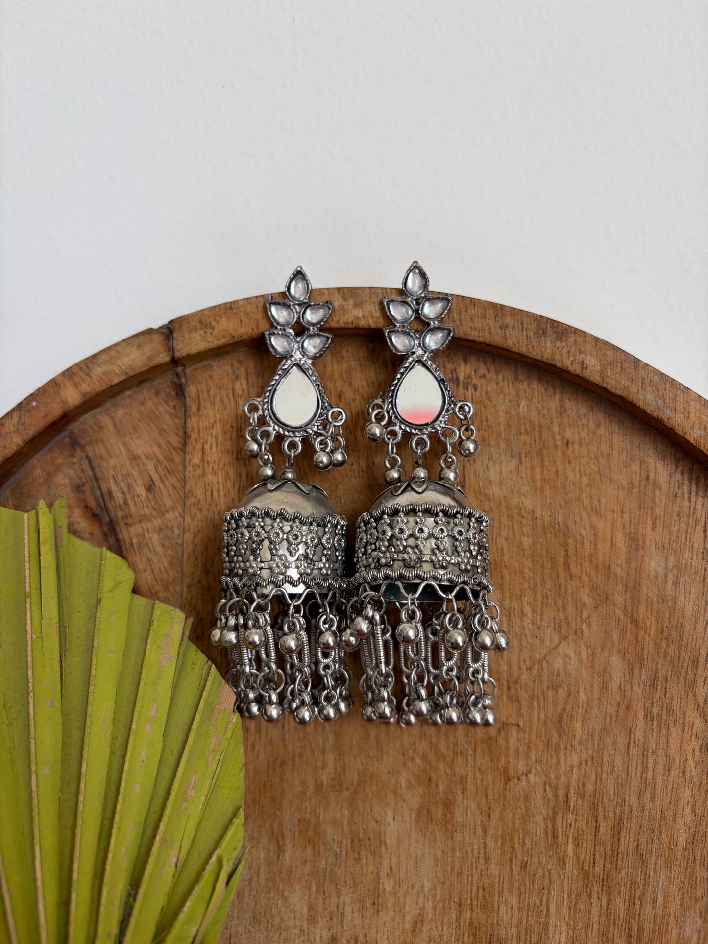 Pranali Mirror Jhumka