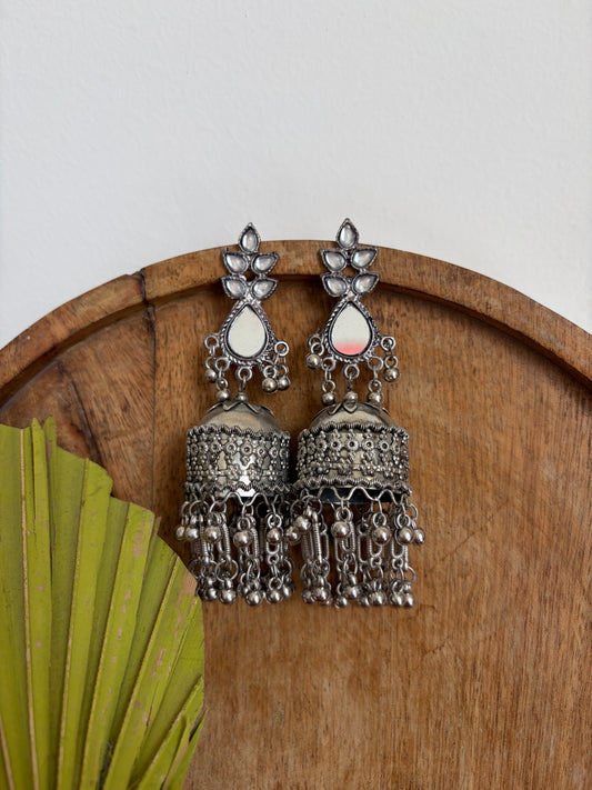 Pranali Mirror Jhumka