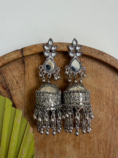 Pranali Mirror Jhumka