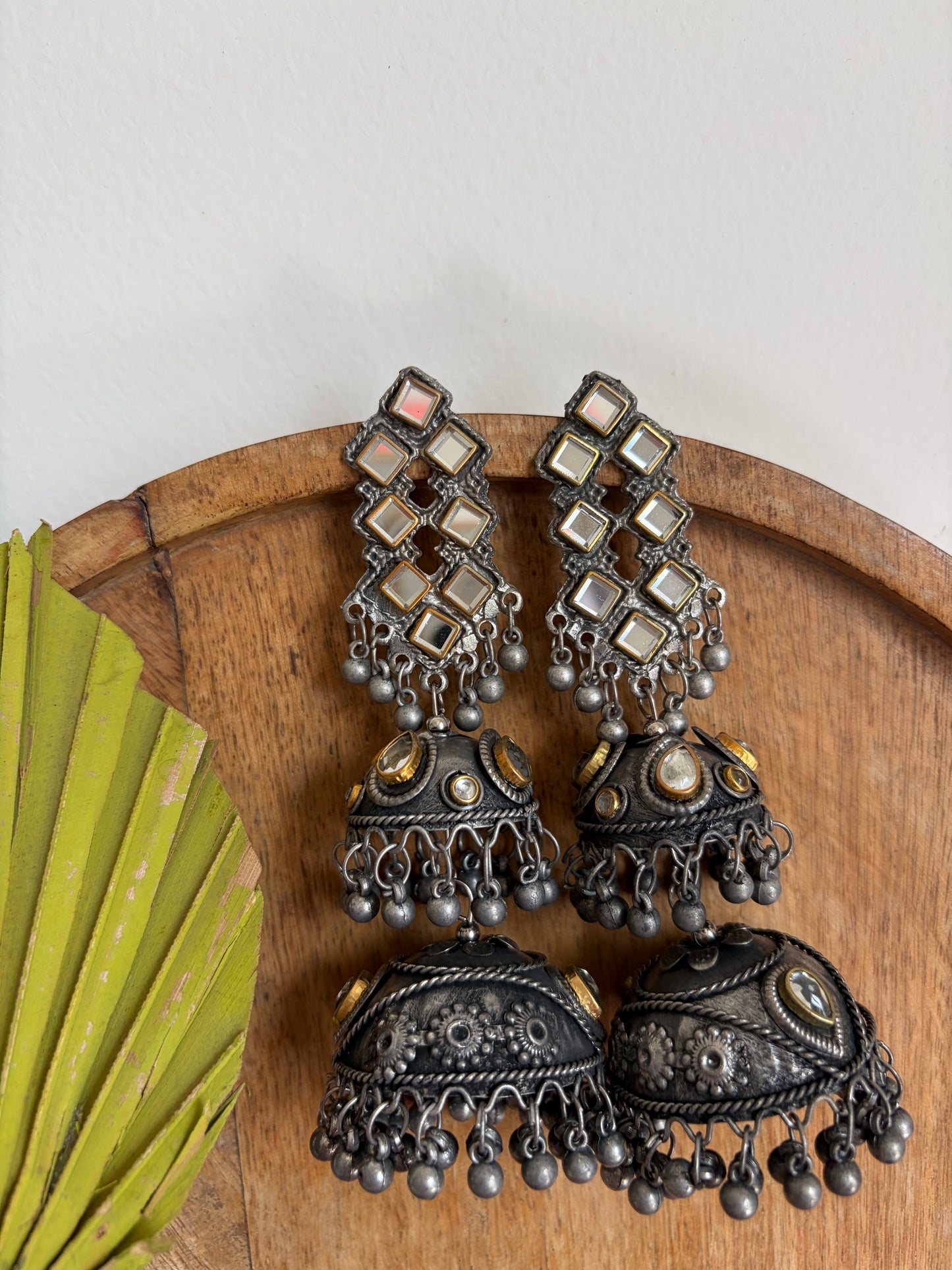 Mumkin Double layered Jhumka