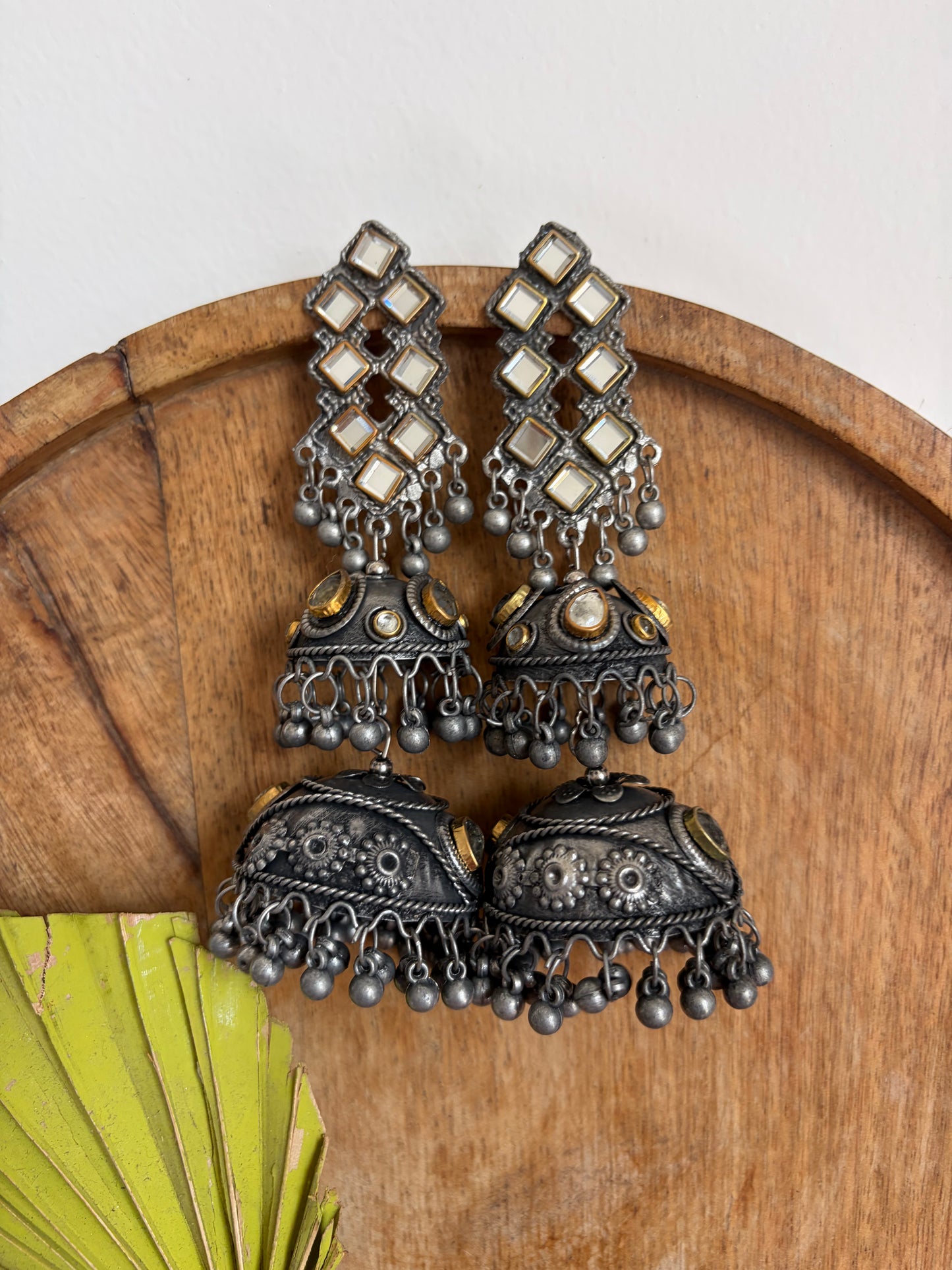 Mumkin Double layered Jhumka